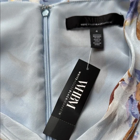 NEW WHBM Cowl Neck Ruched Midi Dress - Picture 3 of 13